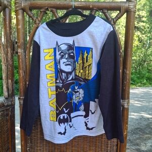 🍀3/15 Batman Black and Gray Graphic Shirt